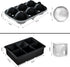ROTTAY Ice Cube Trays (Set of 2), Sphere Ice Ball Maker with Lid & Large Square Ice Cube Maker for Whiskey, Cocktails and Homemade, Keep Drinks Ch...