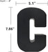 7.87" Metal Letters for Wall Decor, Black Standing 3D Letters, Decorative Farmhouse Hanging Alphabet Signs for Home Bedroom Office Wedding Party (...