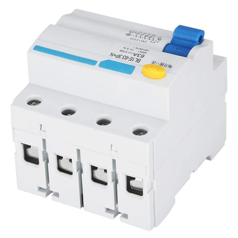 YWBL-WH BL1E-63 Current Circuit Breaker 3P+N 63A RCCB 230V 30mA Leakage Overload Short Circuit, Breaker...