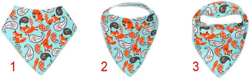 Bandana Bib Scarf for Teething Drooling and Feeding Baby Bib Gift Set, Animals- Pack of 8 Bibs...