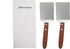 Newtay 2 Pieces Small Brownie Cookie Spatula Metal Stainless Steel Spatula with Wooden Handle for Kitchen Cooking Chef Baking Scraper Turner, 2.5 ...