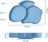 Vicloon Toddler Plates with Suction, Toddler Plates, 100% Food-Grade Silicone Divided Design, Non-Slip, Microwave and Dishwasher Safe...