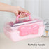 Hair Accessories Organizer for Girls Headbands, Clips, Ties Baby Girl Supplies, Lockable Three-layer Folding Craft Organizers and Storage Plastic ...