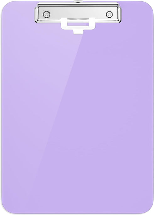 Hongri Plastic 8.5 x11 Clipboards, Purple A4 Clipboard Letter Size for Nurses, Students, Teacher, Office and School, Clip Board with Pen Holder an...