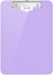 Hongri Plastic 8.5 x11 Clipboards, Purple A4 Clipboard Letter Size for Nurses, Students, Teacher, Office and School, Clip Board with Pen Holder an...