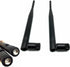 2.4G High Gain Omni-Directional Antenna, WiFi Bluetooth Router External Wireless Signal Foldable Stick Antenna, 3dBi Signal Enhancement Antenna, F...