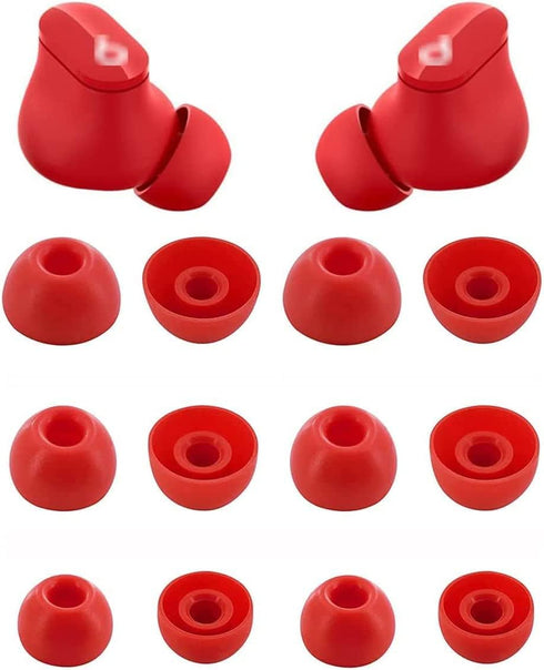 Replacement Earbuds Tips Silicone Eartips for Beats Studio Buds Headphones Fit in Case Buds Tips,6 Pairs S/M/L 3 Size,Red...