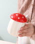 Ceramic Mushroom Shape Sugar Bowl Spice Jar Seasoning Pot with Lid Spoon...