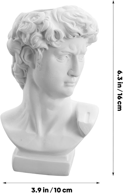 Cabilock Head Planter Pot Succulent Planter Flower Vase Greek Statue Planter Flower Vase Makeup Brush Pen Holder Home Garden Sculpture...