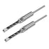 uxcell Square Hole Drill Bit, 3/8" High-Carbon Steel Hollow Chisel Mortise Power Tool for Woodworking 2 Pcs...