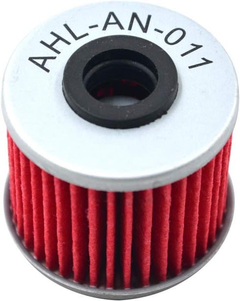 AHL 2 Pcs Oil Filter for HONDA NC700X DCT 2012-2018/CTX700N DCT 2014-2018/SXS1000M3 Pioneer 1000 2016-2019 15412-MGS-D21...