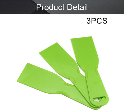 Utoolmart Putty Scraper 2" Plastic Flexible Putty Knives Spreader for Taping Drywall Wall Painting Green 3Pcs...