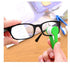 12 pcs Mini Sun Glasses Eyeglass Microfiber Spectacles Cleaner Brush Cleaning Tool?Random Color?...