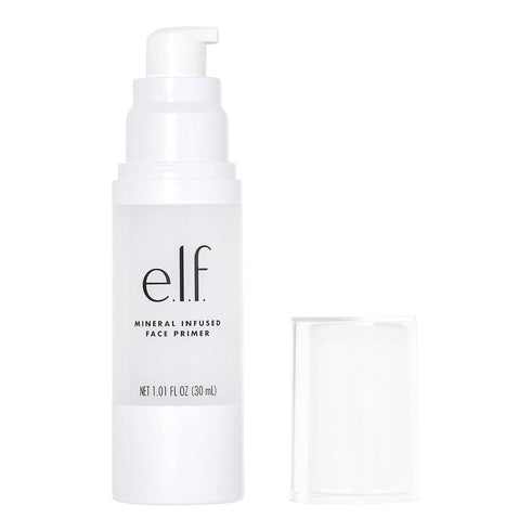 e.l.f. Mineral Infused Face Primer, Primer For A Smooth Foundation Base, Fills In Fine Lines & Refines Complexion, Vegan & Cruelty-free, Large...