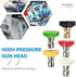 Pressure Washer Nozzle Tips 1/4 Inch Up to 4000PSI 3.0GPM...