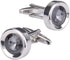 Mens classic cufflinks business wedding shirts gifts (Grey crystal)...