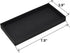 Bathroom Tray, 7.9" Silicone Vanity Tray for Counter, Kitchen Sink Soap Tray, Dish Holder Dispenser Countertop Toilet Tank Desk Organizer (Black)...