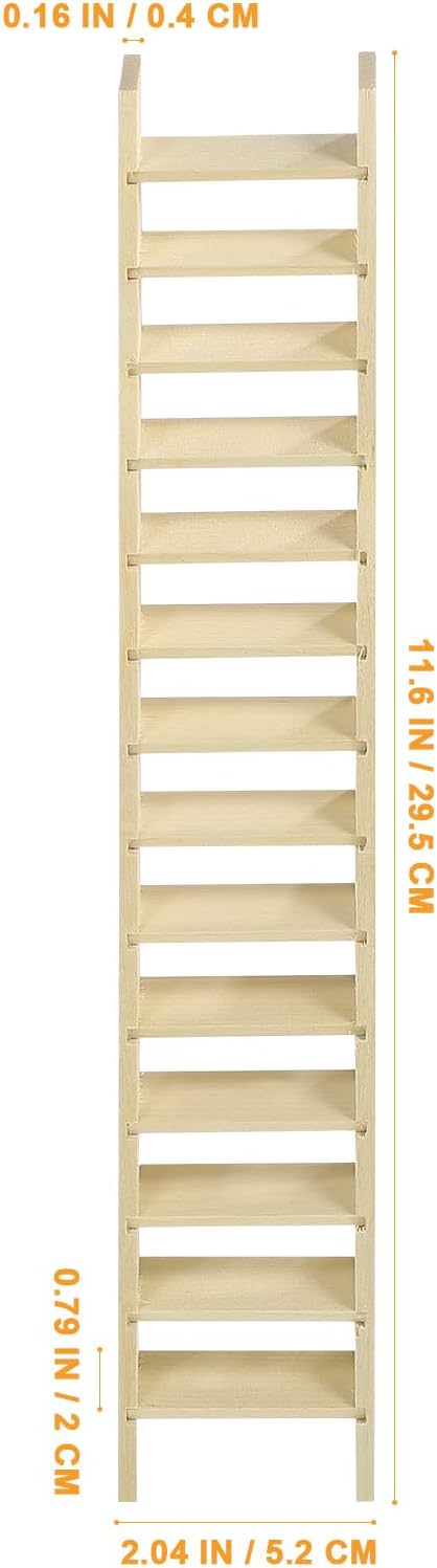 Abaodam Retro Decor ladders Doll House Miniature House Ladder Doll Ladder Tiny Furniture Miniature Decoration Mini House Ladder Small Furniture Wo...