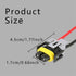 2PCS H11 H9 H8 880 881 Female Adapter Wiring Harness Sockets Wire, 9005 9006 Pigtail Sockets Harness Replacement Part for Headlights or Fog Lights...