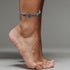 4pcs Hematite Anklet for Women Men - Hematite Stone Anklet Anxiety Relieve Anklet Circle Star Anklets...
