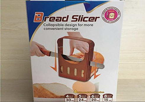 Bread Slicer Foldable Toast Slicer?Bread Maker Toast Slicer Toast Cutting Guide for Homemade Bread Kitchen Baking Tools...