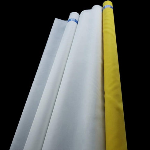 Silk Screen Printing Mesh, 100/110/120/140/160/180/200/250/300Mesh, White Yellow for Screen Printing Machine Equipment Accessories, Filter Paintin...