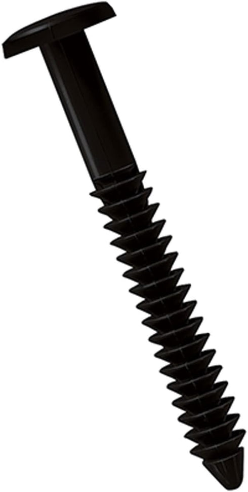Ekena Millwork LVSL0012BL 3" Lifetime Vinyl Shutter-Lok's, Black (12/Bag), Count...