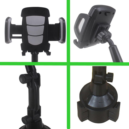 Golf Cart Phone Holder, Golf Cart Accessories Universal Cup Holder Phone Mount for All 4.7-6.8" Cell Phones, Fit EZGO Club Car Yamaha...