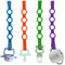 4PK Toy Safety Straps, Stretchable Silicone Pacifier Clips Baby Toddler Bottle Toy Harness Straps for Strollers, High Chair, Shopping Trolley,Cars...