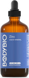 BodyBio Ionic Liquid Zinc Drops 2 oz | Immune Health & Cell Repair | Antioxidant | Ultimate Absorption | No Additives | Concentrated Liquid Zinc S...