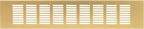 Vent Systems 16'' x 3" Inch Gold - Aluminum Ventilation Grille - Home Improvement Floor, Wall, Door Duct Cover 400x80mm...
