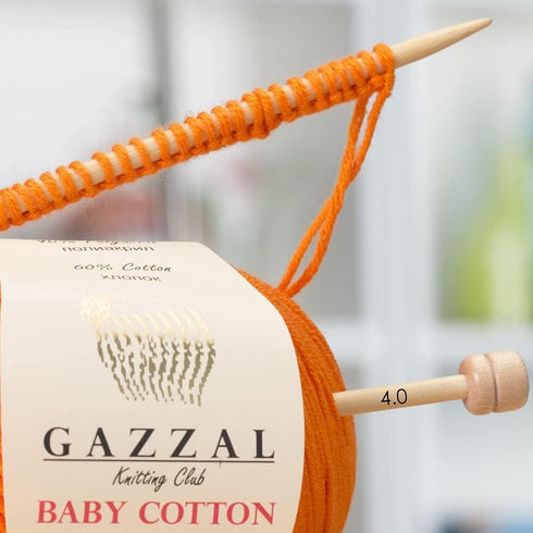 Gazzal Baby Cotton Yarn,60% Cotton 40% Acrylic 2 Ball (Skein) Each 1.76 Oz (50g) / 150 Yrds (165m) Soft, 2 - Fine Baby Yarn (3433 Black)...