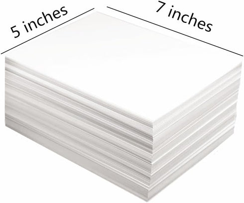 50 Pack 5x7 White Cardstock Paper Blank Thick Heavyweight 92lb Card Stock for Making Invitations cards, Postcards...