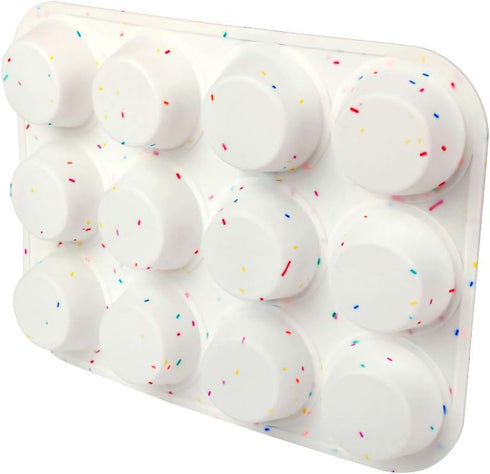 Silicone Muffin Pan Regular 12 Cups Muffin Tin for Muffin and Cupcakes, Non-stick Bakeware Durable Baking Mold Cupcake Molds BPA Free....
