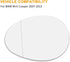 X AUTOHAUX Car Driver Left Side LH Mirror Glass W/Adhesive for BMW for Mini Cooper 2007-2015...