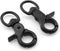 2pcs Snap Hook Zinc Alloy 60mm Black Key Chain Door Lock Pets Cage Hook Belt Clip for Any Suitable Cage, Dog Traction Rope...