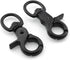 2pcs Snap Hook Zinc Alloy 60mm Black Key Chain Door Lock Pets Cage Hook Belt Clip for Any Suitable Cage, Dog Traction Rope...