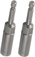 RUIAN 10mm Hex Magnetic Power Socket 1/4 inch Drill Bit Nuts Driver Set 80mm Length Adapter for Electrician Tools 2-Piece...