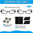 Bright LED Readers with Lights Reading Glasses Lighted Magnifier Nighttime Reader Compact Full Frame Eyewear Clear Vision Unisex Clear Vision Ligh...