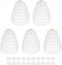 uxcell 5 Pcs Rubber Drill Dust Cover Collector, for Electric Hammer Impact Drill Ash Bowl, Device Tool Accessories, White...