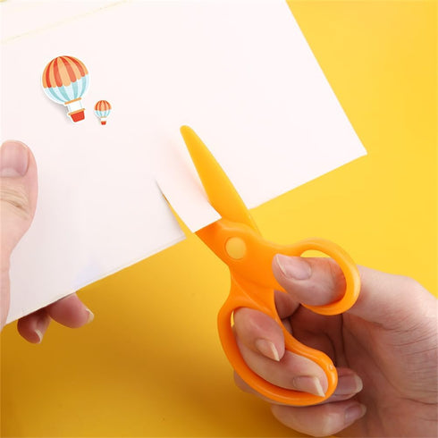 Preschool Training Scissors,3Pcs Children Safety Pre-School Safety Scissors Art Craft Scissors, 2 x 5 inches, Orange/Green/Blue...