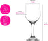 LAV Small Premium Wine Glasses Set of 6 - Clear White Wine Glasses 8 Oz - Tulip Shape Short Stem Wine Glass Set for Dinner Tables and Gifts...