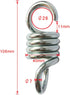 Hammock Spring, Hardened Galvanized Steel Extension Spring for Hanging Hammock Chairs and Porch Swings, 600lb / 270kg Weight Capacity (2pcs)...
