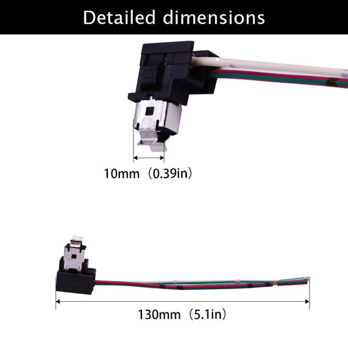 H1 H3 Headlight Fog Light Bulb Extension Socket Wire Harness Connector Holder(Pack of 2)...