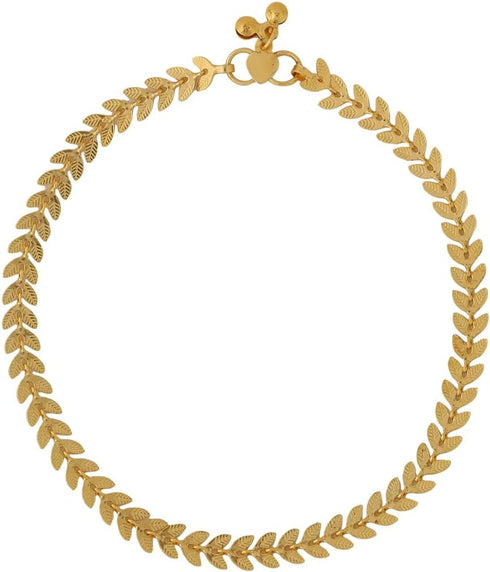 My Pet Elephant JewarHaat Indian Gold Plated Anklet Leaf Patti Design Fashionable Payal Fashion Jewelry for Women...