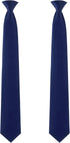 2 Pieces Men's Clip on Ties 20 Inches Solid Color Clip on Ties Pre Tied Neckties for Office School Uniforms...