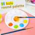 15 Pack Paint Tray Palettes for Kids, Plastic White Palettes for Students, Paint Holder, Paint Supplies...