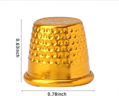 40Pcs Golden Sewing Thimbles Sewing Quilting Metal Thimbles DIY Craft Finger Protectors(Golden)...