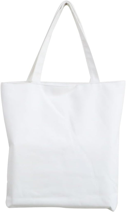 Music Notes Handbag Canvas Tote Bag Reusable Grocery Bag Shoulder Shopping Bag for Women Girls Gift (White)...