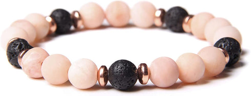 Handmade Aromatherapy Diffuser Natural Stone Bead Bracelet Lavender Essential Oil Anti Anxiety Stress Relief Stretchy Bracelet for Women Men Gift ...